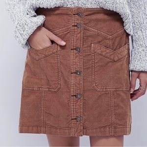 Free People Corduroy Skirt